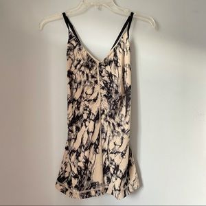 Lululemon Black Beige Marble Tank